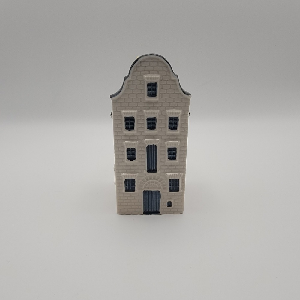 KLM Bols Blue Delft House 79 Amsterdam Miniature Bottle 2014 Empty Ceramic
